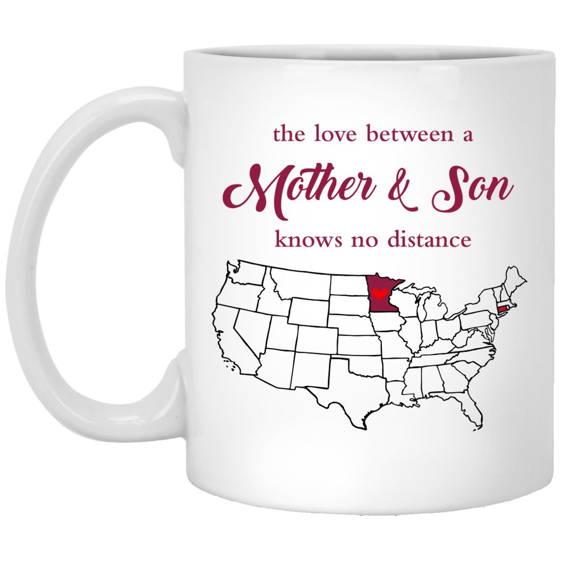 Connecticut Minnesota The Love Between Mother And Son Mug - Mug Teezalo