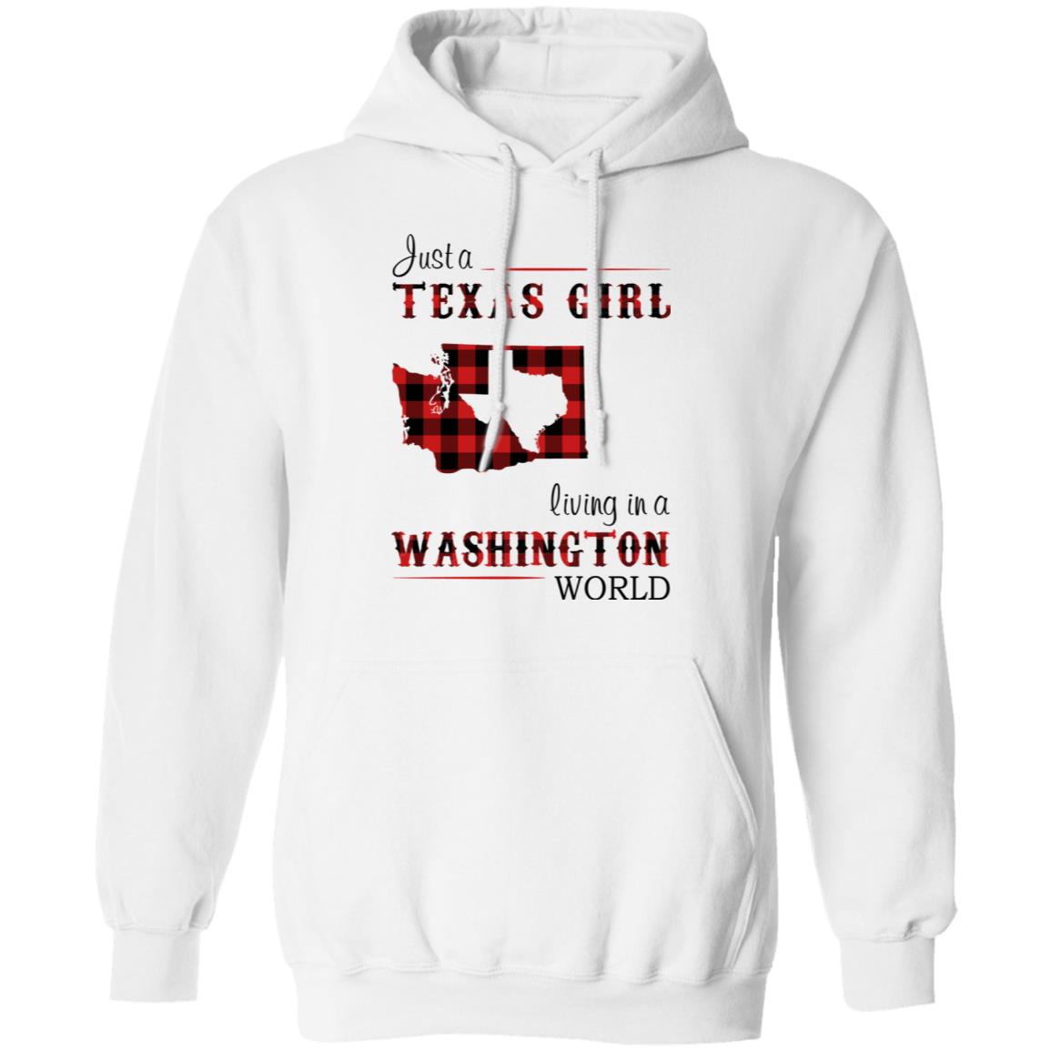 Just A Texas Girl Living In A Washington World T- Shirt - T-shirt Teezalo