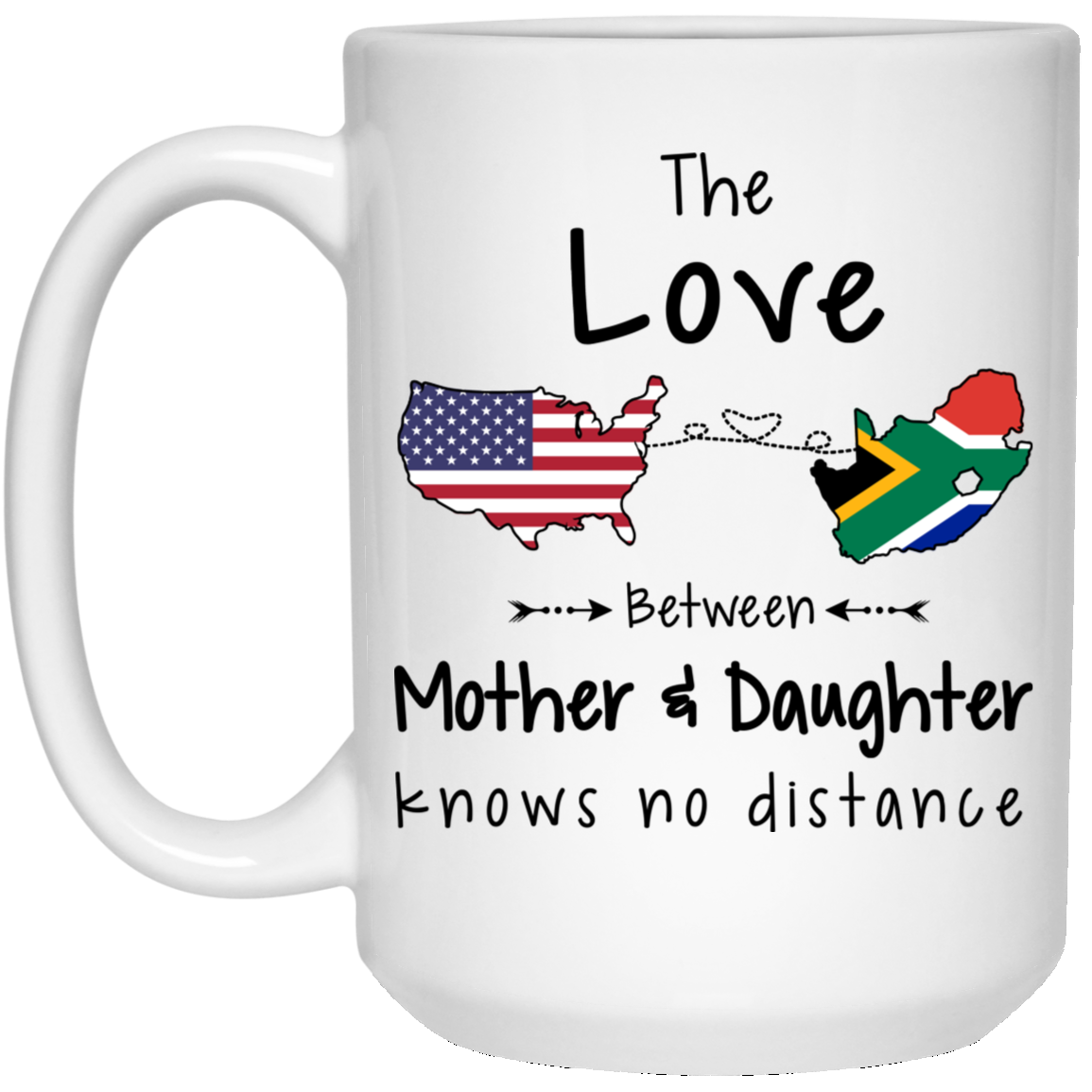 South Africa United States The Love Mom And Daughter Mug - Mug Teezalo