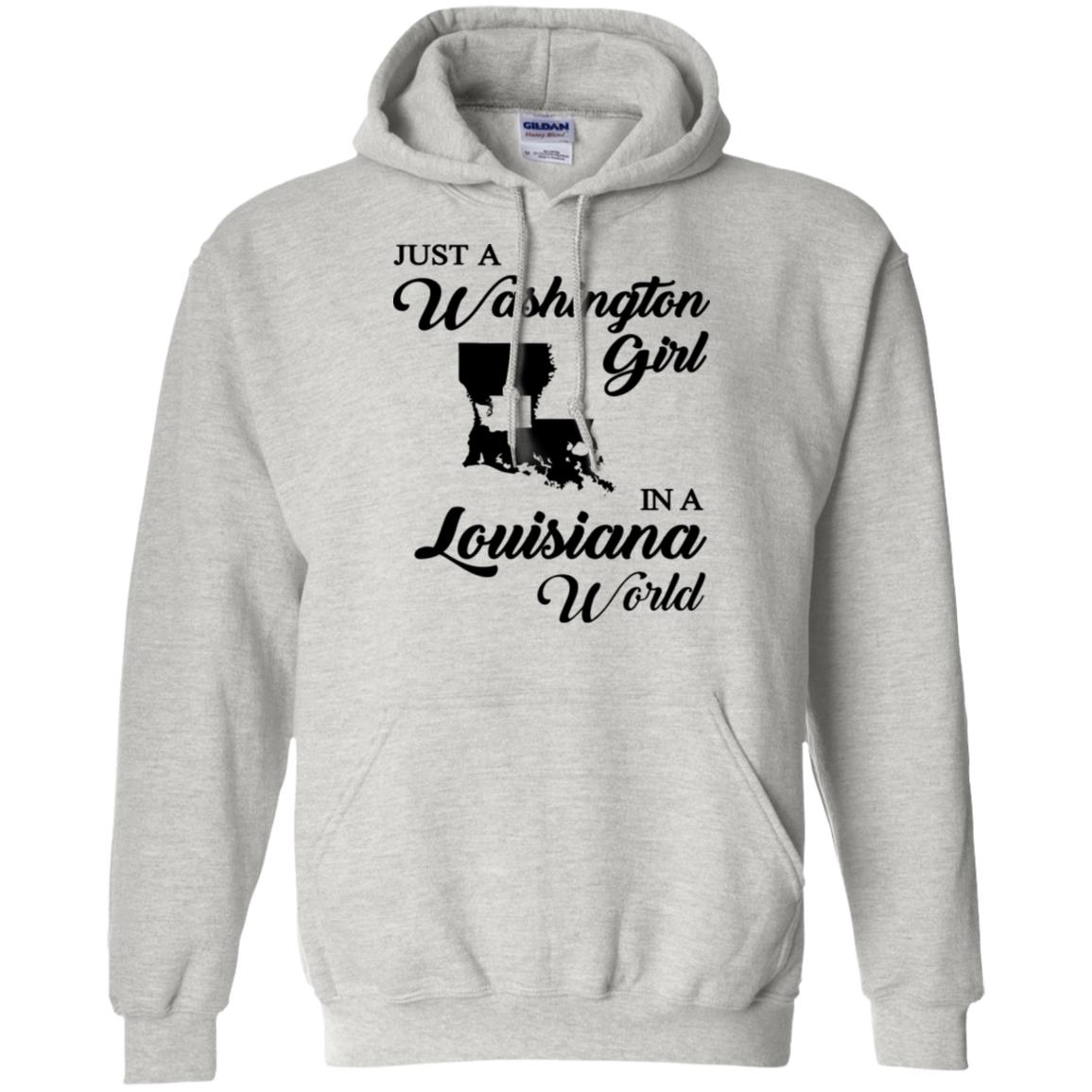 Just A Washington Girl In A Louisiana World T-Shirt - T-shirt Teezalo