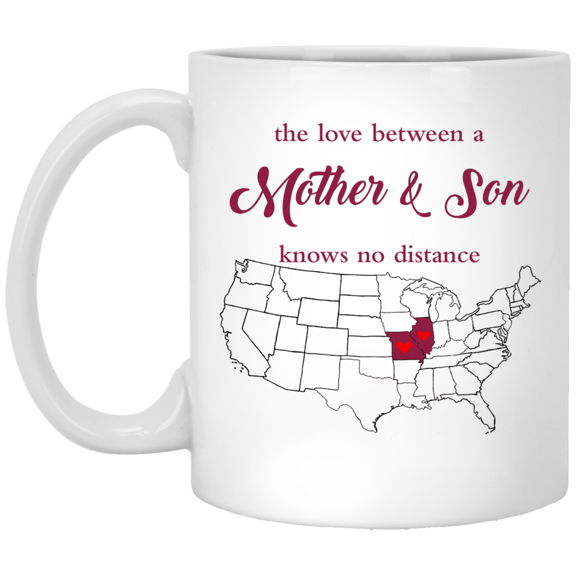 Missouri Illinois Mother Son Mug - Mug Teezalo