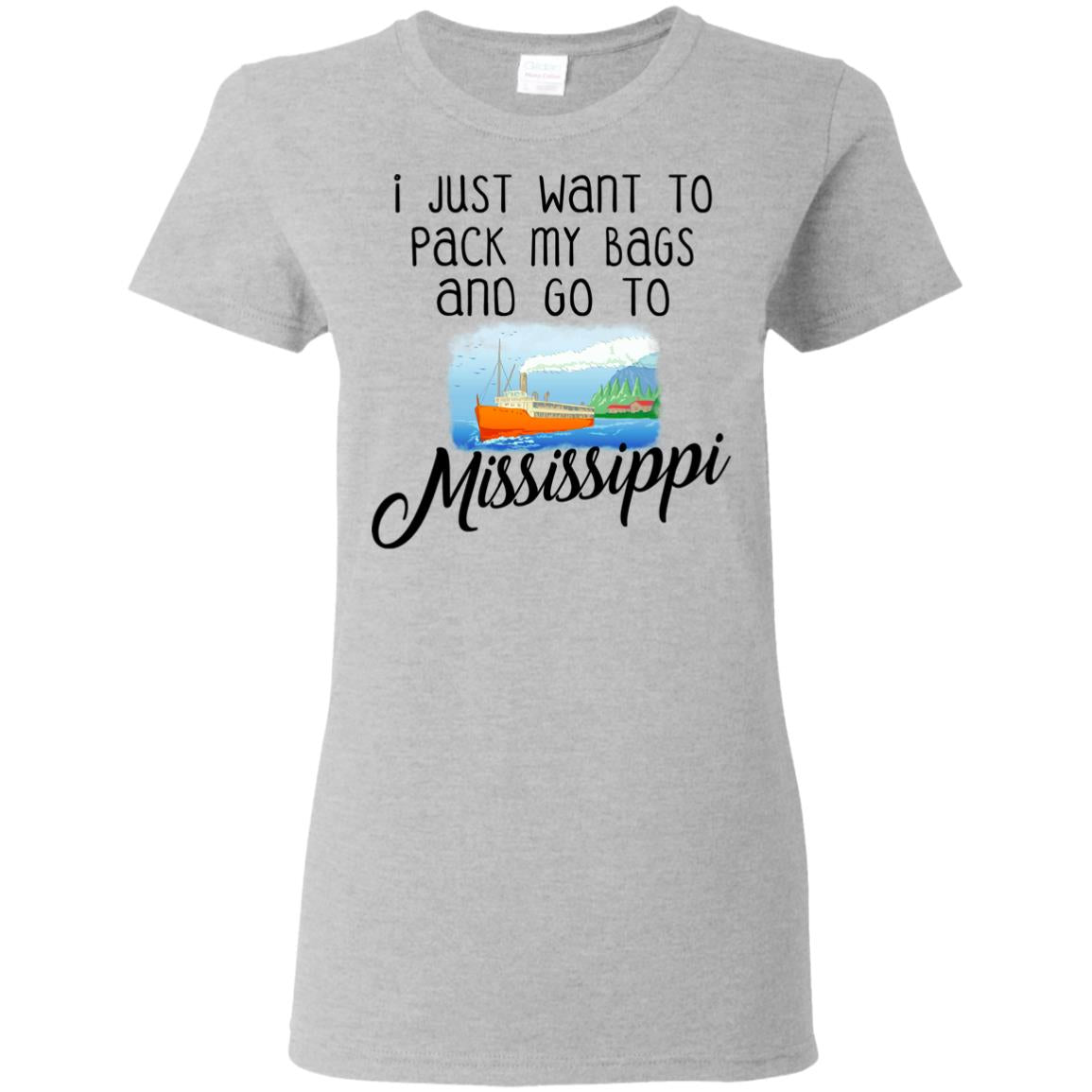 I Just Want To Pack My Bags And Go To Mississippi Hoodie - Hoodie Teezalo