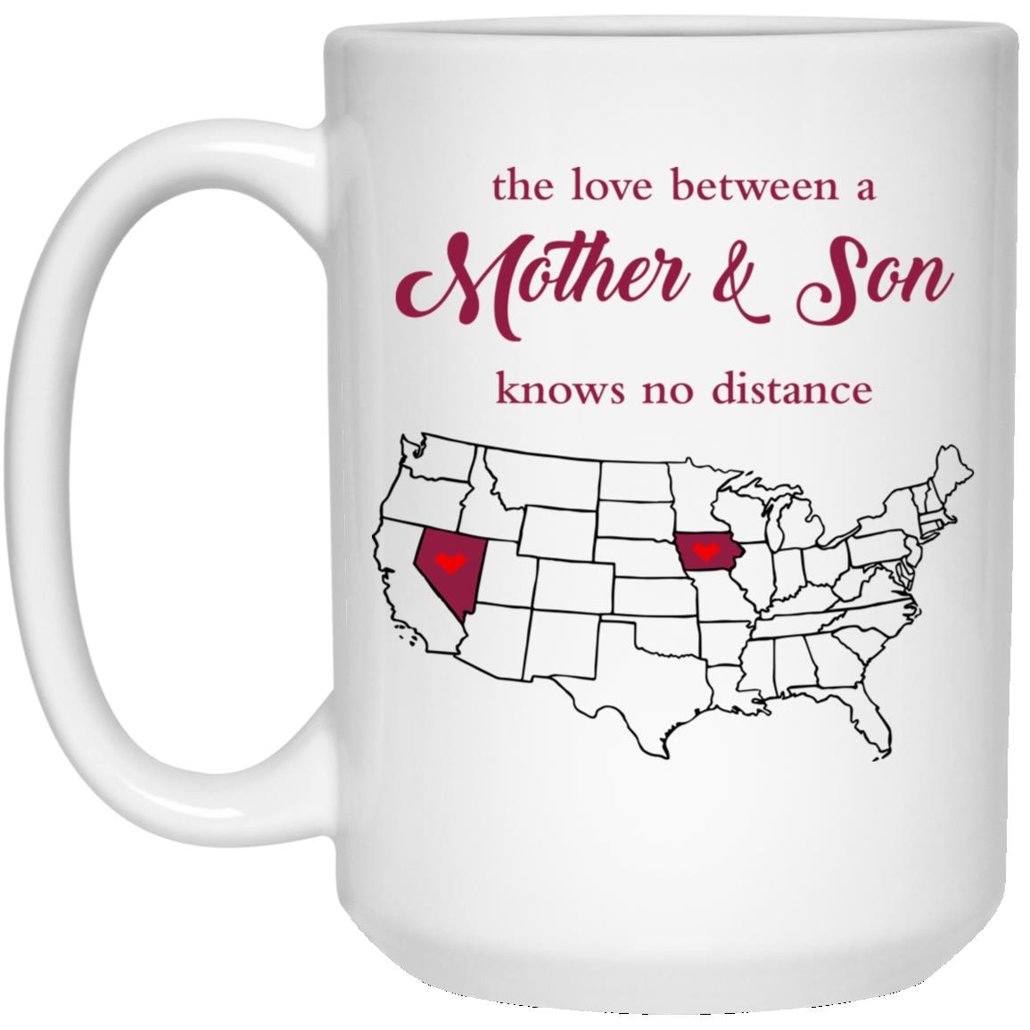 Iowa Nevada The Love Between Mother And Son Mug - Mug Teezalo