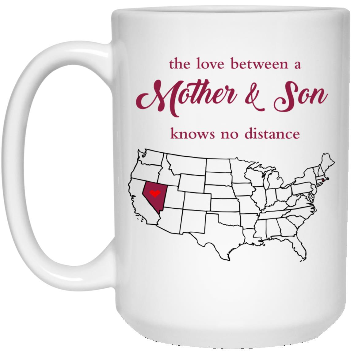 Rhode Island Nevada The Love Between Mother And Son Mug - Mug Teezalo