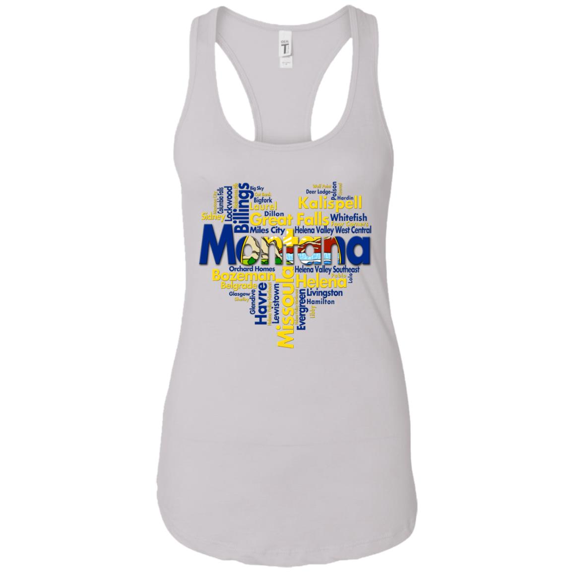 Montana City Heart T- Shirt - T-shirt Teezalo