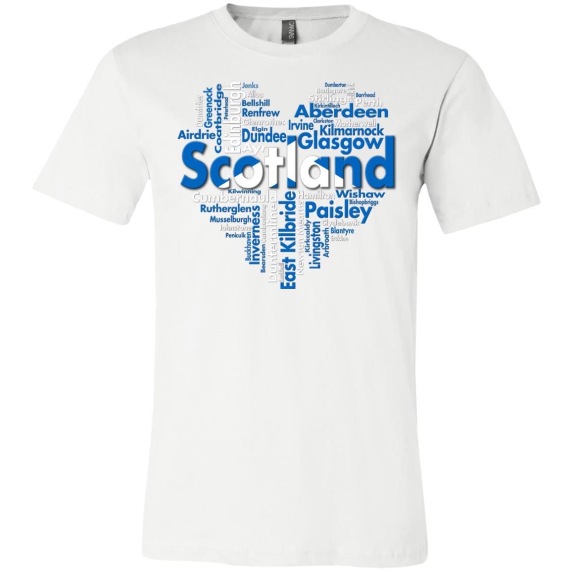 Scotland City Heart T-Shirt - T-shirt Teezalo