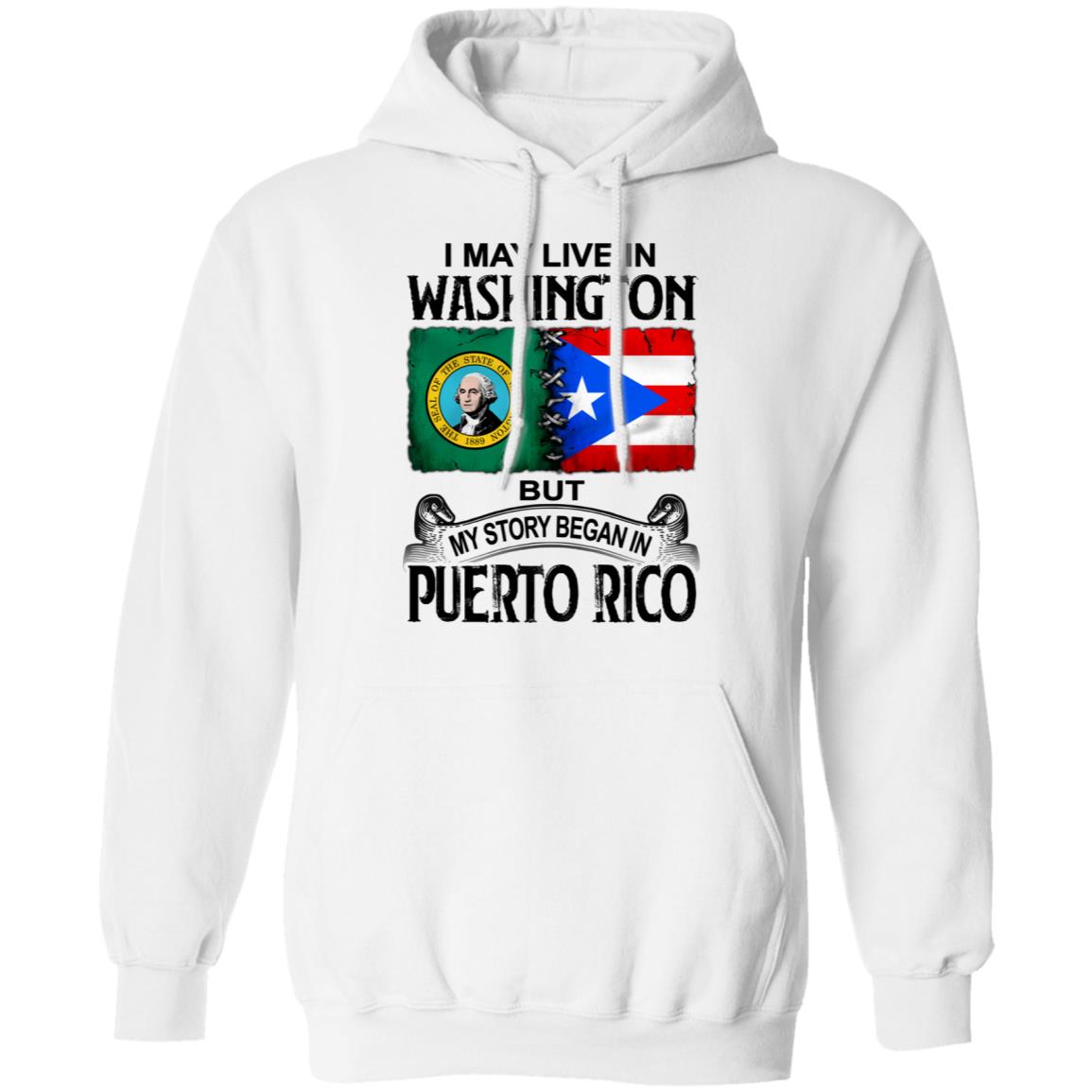 I Live In Washington But My Story Began In Puerto Rico T Shirt - T-shirt Teezalo