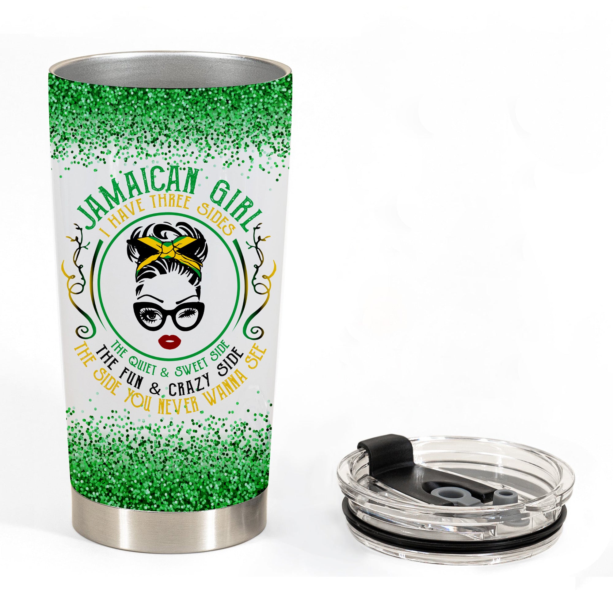 Jamaican Girls Are Sunshine Personalized Tumbler