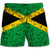 Jamaica Men Beach Shorts With Symbols On Flag