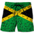 Jamaica Men Beach Shorts With Symbols On Flag