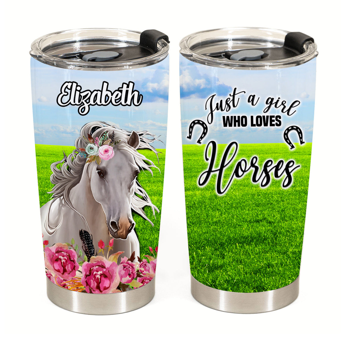 Just A Girl Who Loves Horses Tumbler