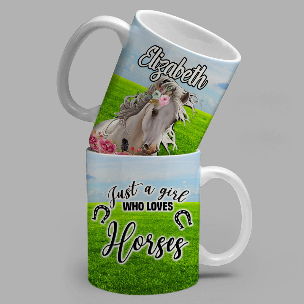 Personalized Horse Mug Just A Girl Who Loves Horse