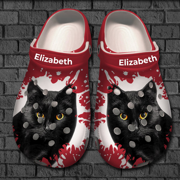 Cat Personalized Clog Shoes, Life Is Better with A Cat Best Gift for Cat Lovers - Men's US3