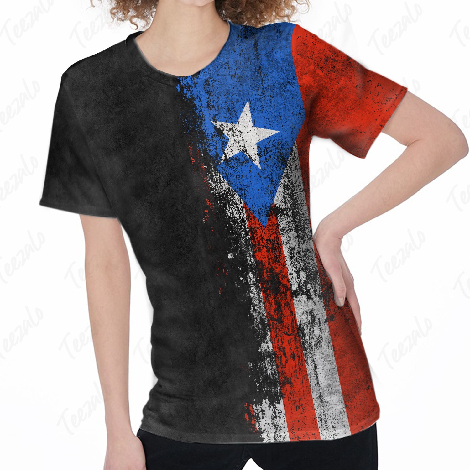 Puerto Rico Puerto Rican Flag Grunge Distressed Shirt