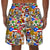 Puerto Rico Men Beach Shorts With Many Symbols