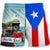 Puerto Rico Flag Men Beach Shorts With El Morro Castle in San Juan Pictures