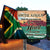 South Africa Flag Place In Your Heart Metal Signs Wall Art Decor