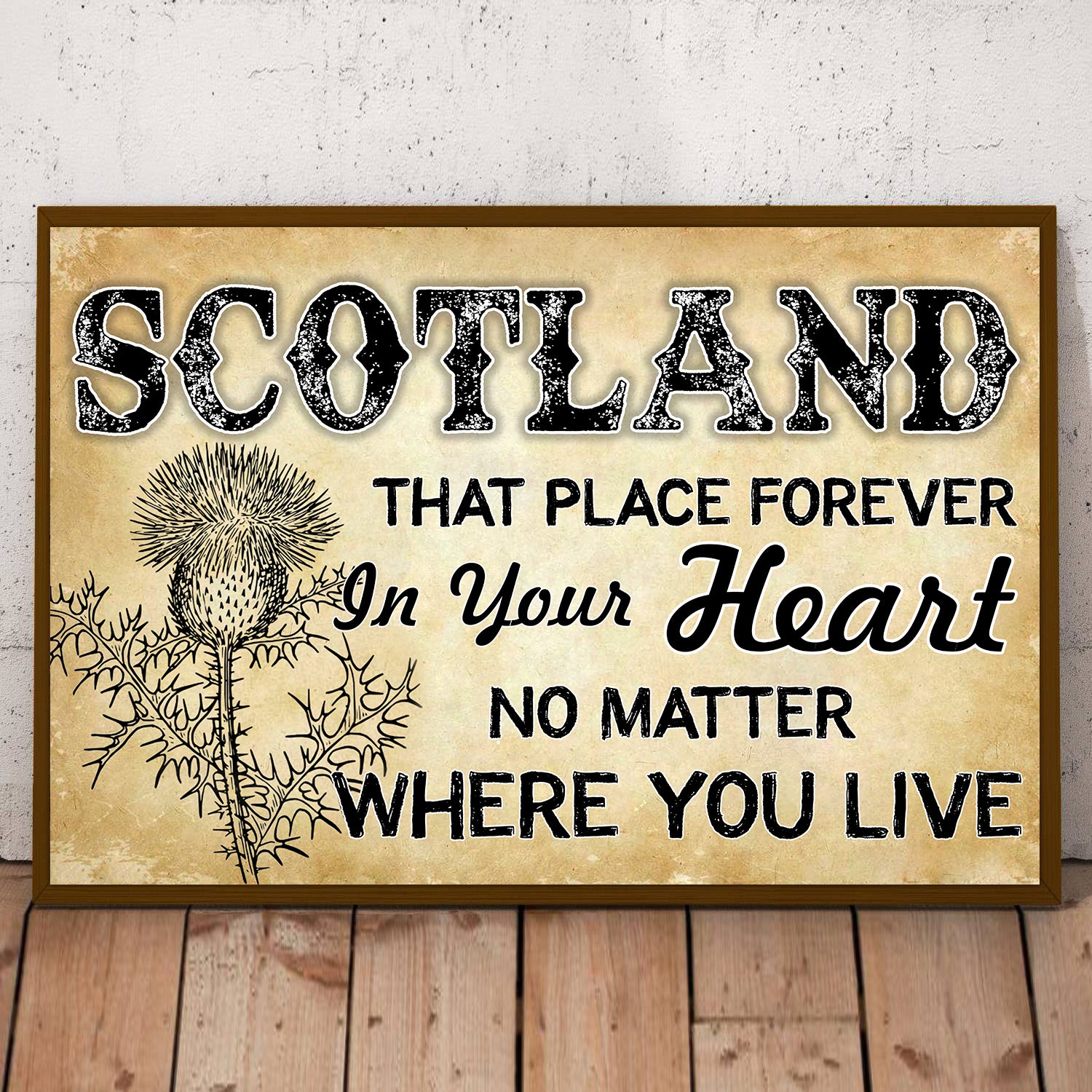 Scotland That Place Forever In Your Heart Poster