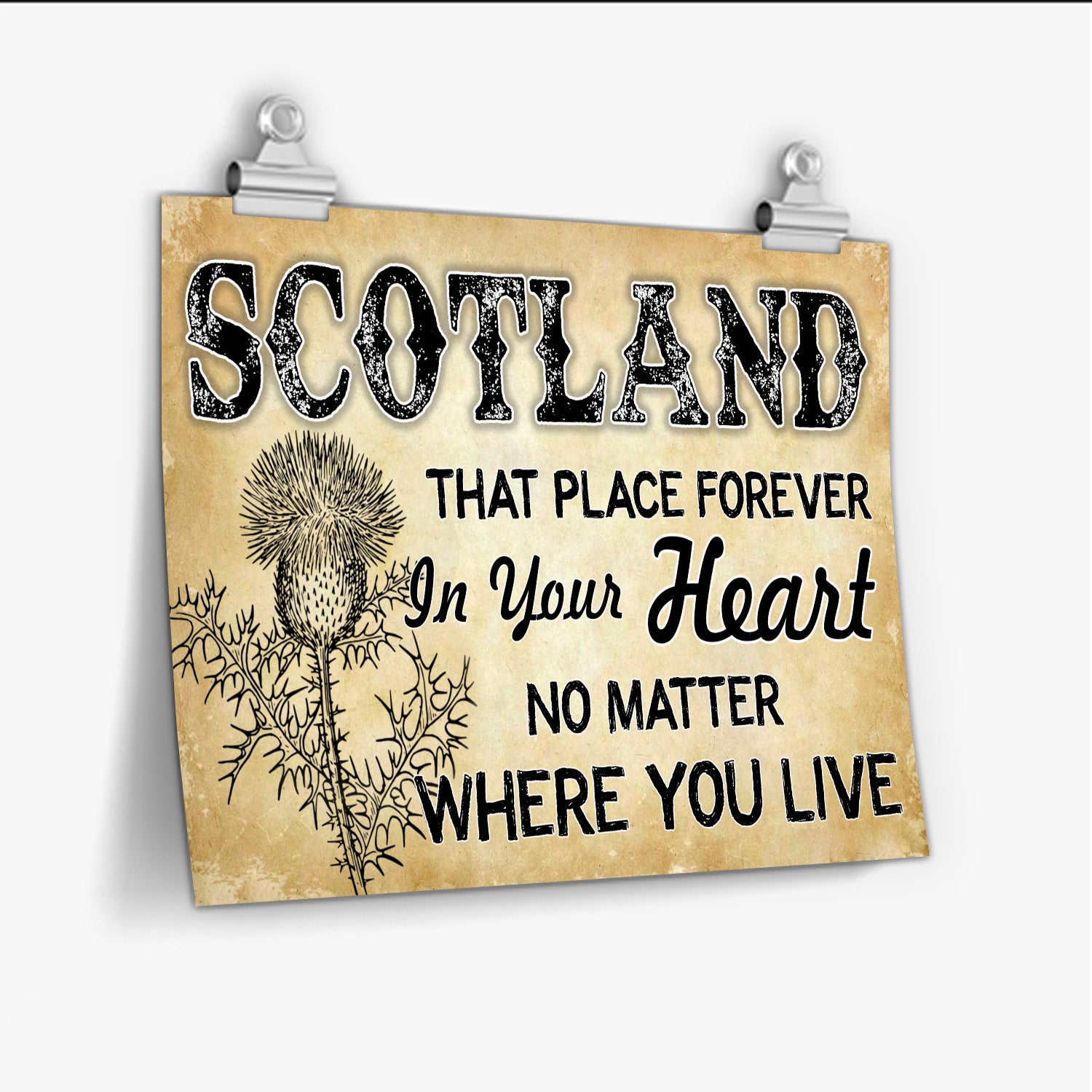 Scotland That Place Forever In Your Heart Poster