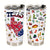 Texas Symbols Color Map Tumbler - Tumbler Born Teezalo