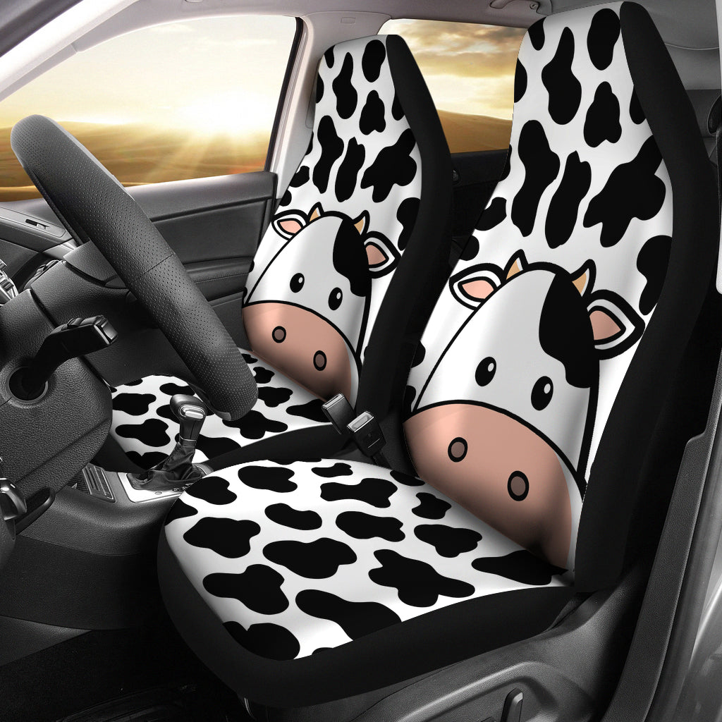 Cow Face Car Seat Covers