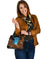 Dolphin Brown Leather Pattern Shoulder Handbag - Shoulder Handbag Pet Teezalo