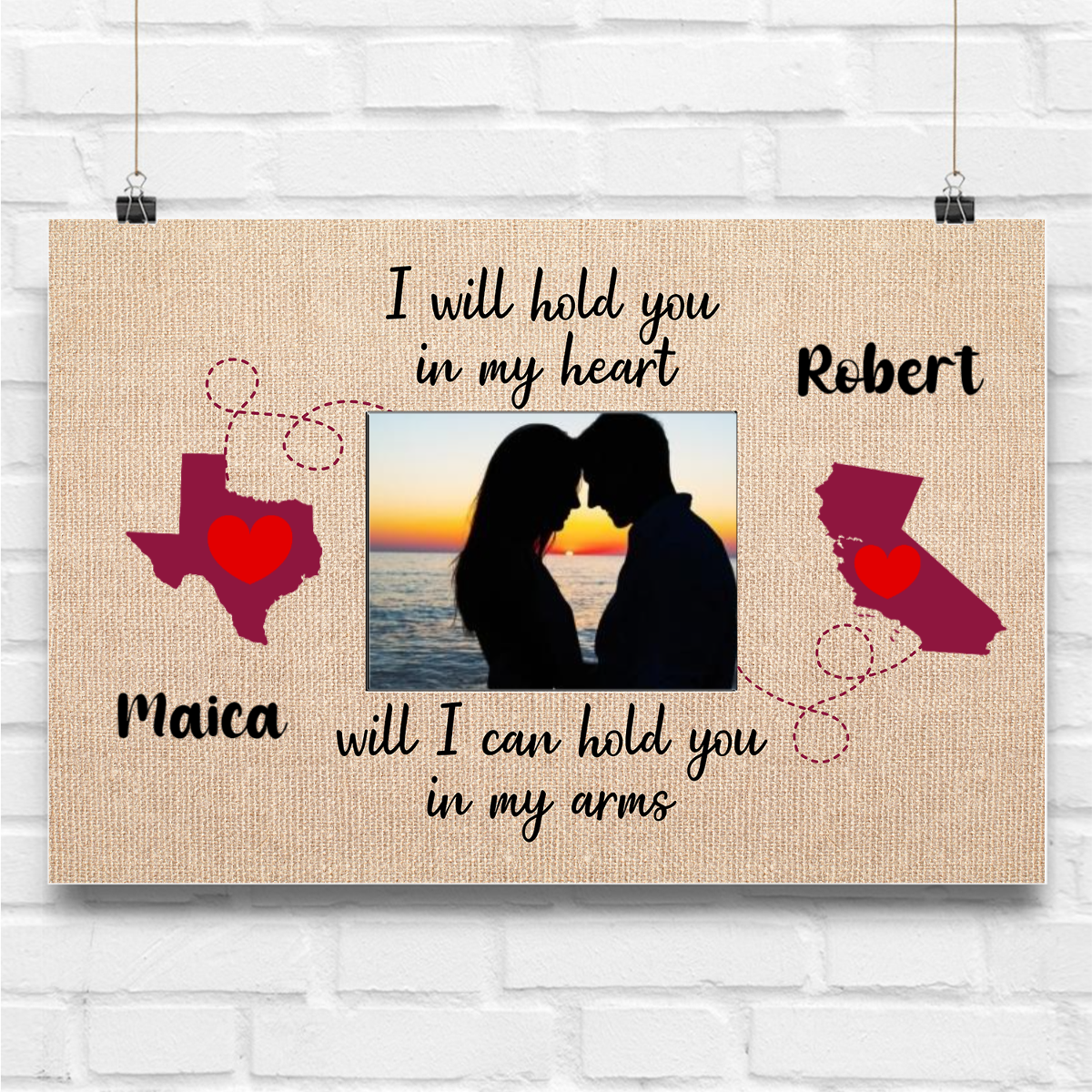 FRAME INCLUDED Boyfriend Christmas Gifts for Boyfriend Gift Personalized  Gift for Boyfriend Long Distance Relationship Long Distance Gifts 