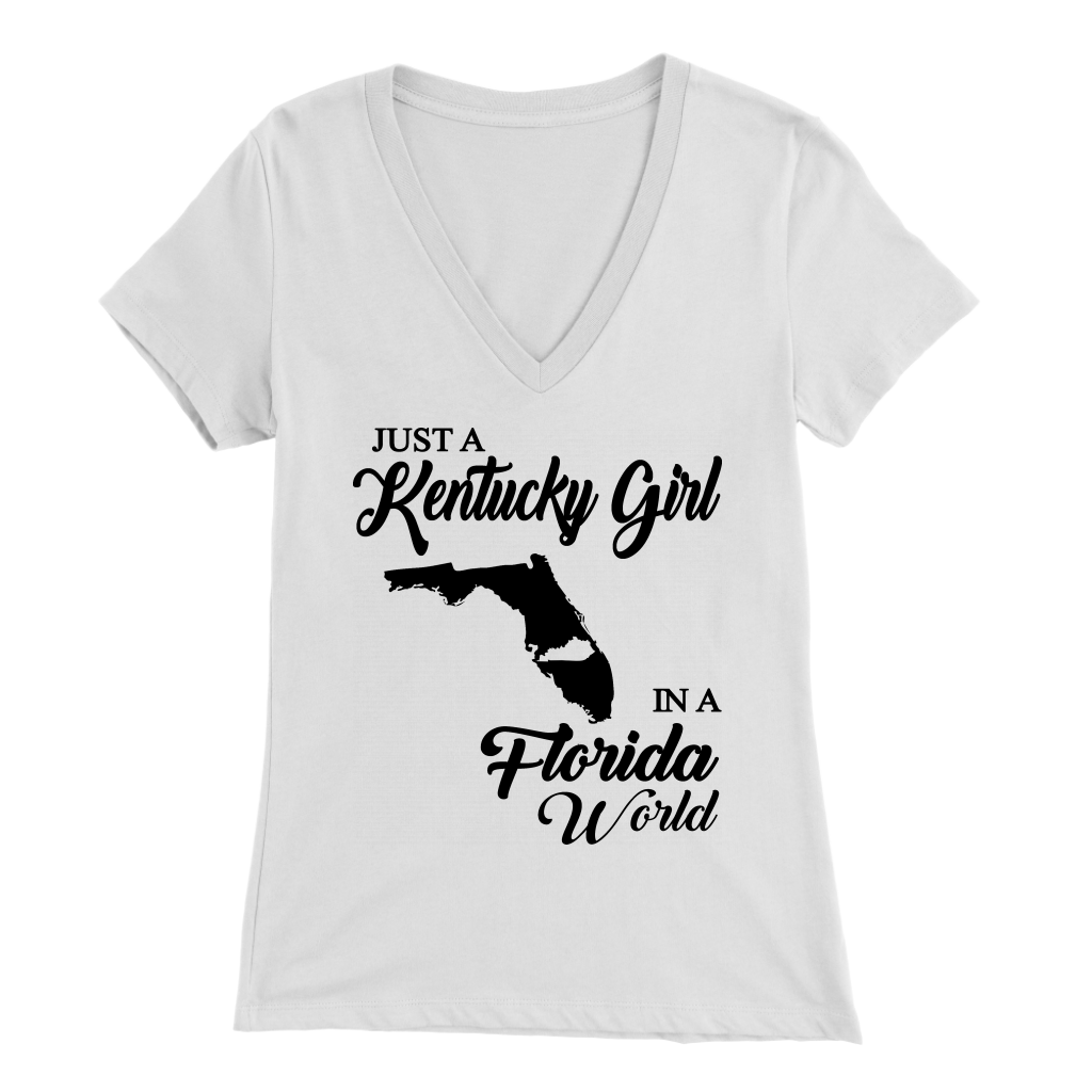 Just A Kentucky Girl In A Florida World T-shirt - T-shirt Teezalo